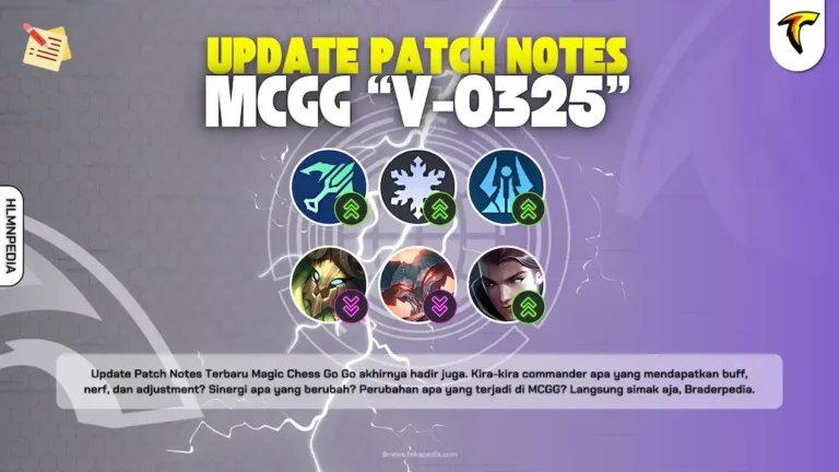 Tampilan patch notes game 2026 yang menunjukkan update terbaru, perubahan balance, dan fitur baru dalam dunia gaming modern